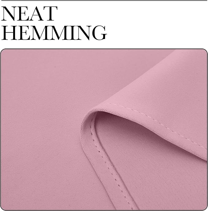 NICETOWN Blackout Curtains for Living Curtains, Rouge Pink, 2 Panels, 42 by 84, Room Darkening Window Curtain Panels, Easy-Care Solid Thermal Insulated Draperies/Drapes for Daughter Room