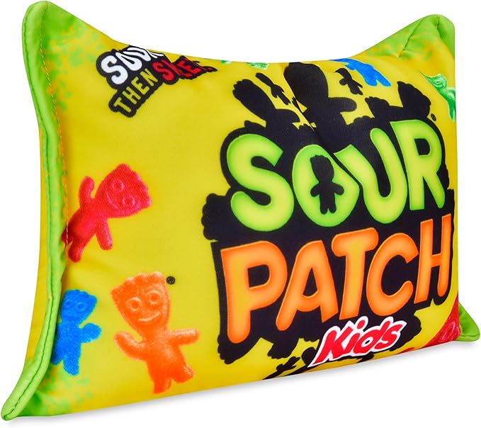 iscream Sour Patch Kids Package Photoreal Print 12" x 7" Microbead Mini Accent Pillow
