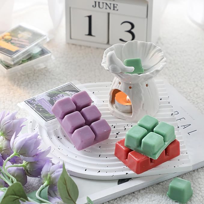 Summer Scented Wax Melts,Natural Soy Wax Cubes for Wax Warmer,Mix Scented Long Lasting Scented Wax Melts,Candle Melts Decor Gift, 2.5 oz (6 Pack)