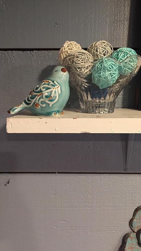 Distressed Finish Ceramic Bird Figurine Home Decor - Assorted Set of 3