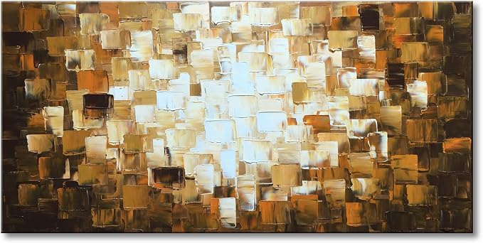 Large Textured Abstract Wall Art Modern Oil Painting on Canvas Picture Artwork Decor for Wall