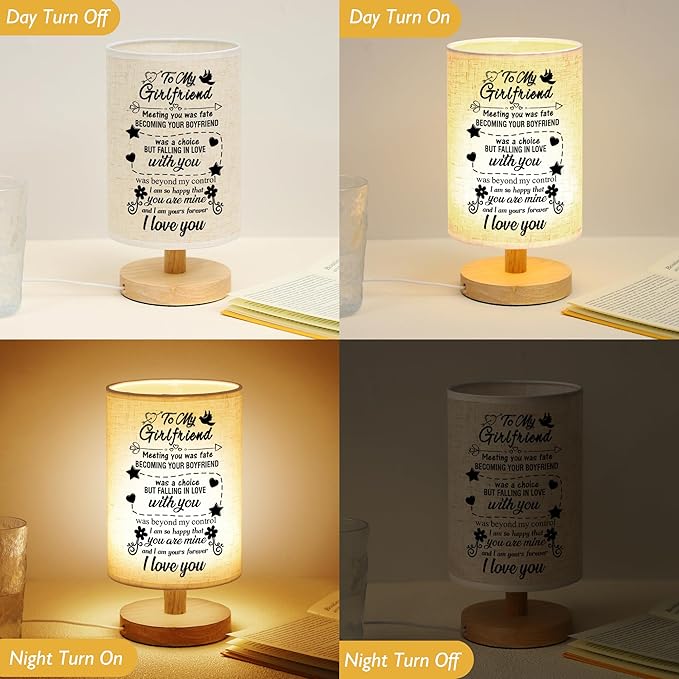 WSYEAR Romantic Gifts for Girlfriend Mothers Day Gifts, Night Light Lamp, Girlfriends Birthday Gifts for Her from Boyfriends