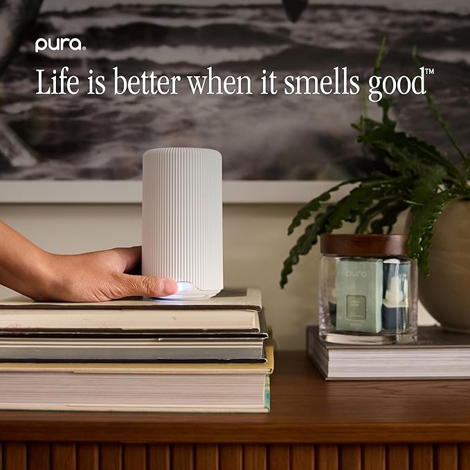 Pura & Mersea Home Scent Refill - Smart Air Diffuser - Up to 120-Hours of Luxury Fragrance per Refill - Home Essential - Clean & Safe Diffuser Fragrance - 2 Pack, Coconut Sugar