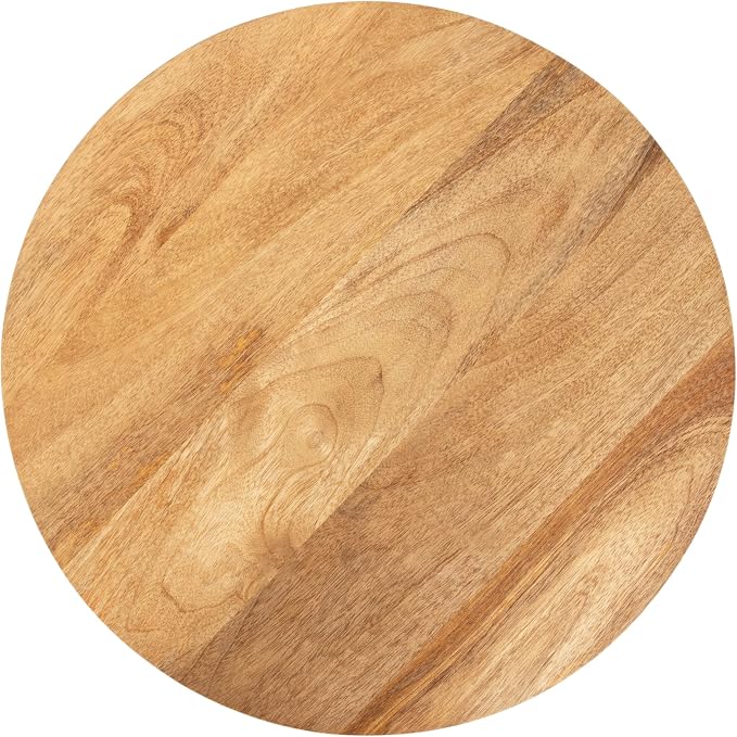 Kate and Laurel Ardentown Modern Round Wood Side Table, 16 x 16 x 24, Natural Wood, Turned Leg Two-Tier End Table for Use as a Bedroom Nightstand or Living Room Plant Stand Table