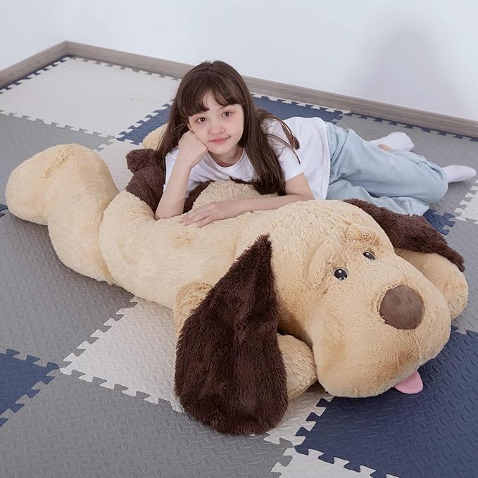 MorisMos Giant Stuffed Dog Animals, 51inch Big Stuffed Dogs Plush, Soft Large Puppy Pillow for Kids, Girls, Boys