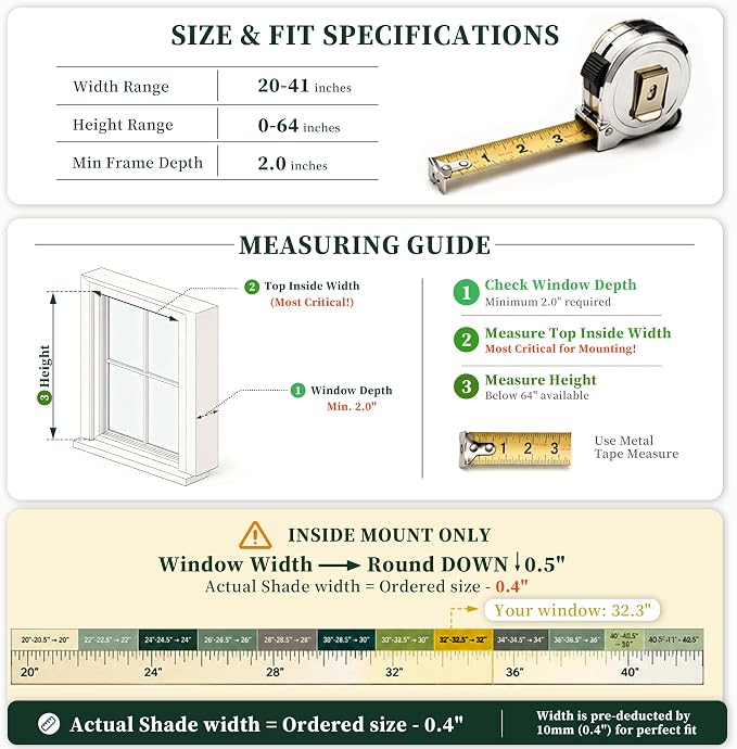 HESTIA No Drill Cordless Bamboo Roman Shades with Matching Valance, Light Filtering Natural Woven Roll Up Blinds for Living Room, Dining Room, and Sunroom, 27.5" W X 64" H