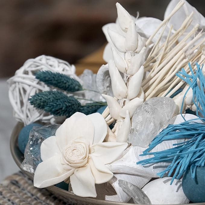 ANDALUCA Maison Box Fragrance Potpourri Decorative Vase & Bowl Filler Home Décor (Linen Breeze)