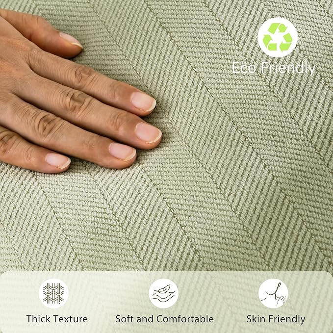 ZWJD Sage Green Pillow Covers 24x24 Set of 2 Chenille Throw Pillow Covers with Elegant Design Soft and Luxurious Decorative Throw Pillows for Couch, Bed, and Home Decor