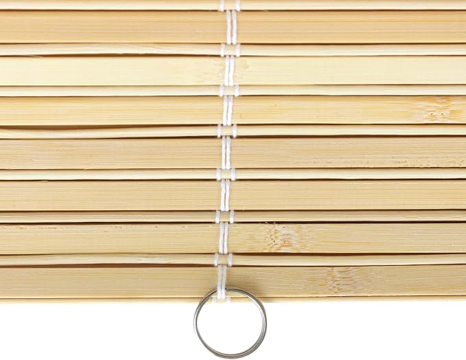Red Lantern Bamboo Cordless Window Shade - Natural, 72" Wide