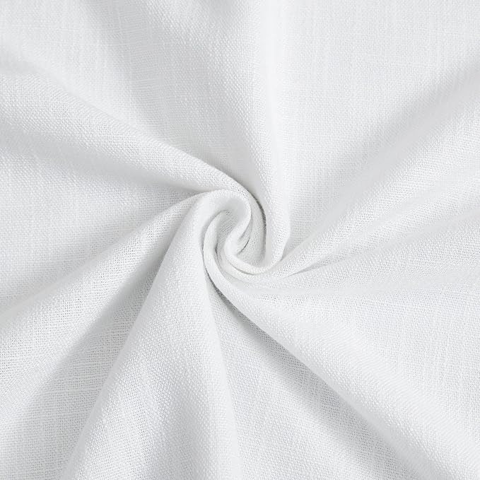 Vision Home White Pinch Pleated Full Blackout Curtains Thermal Insulated Window Curtains 102 inch for Living Room Bedroom Room Darkening Pinch Pleat Drapes with Hooks Back Tab 2 Panel 102" Lx40 W