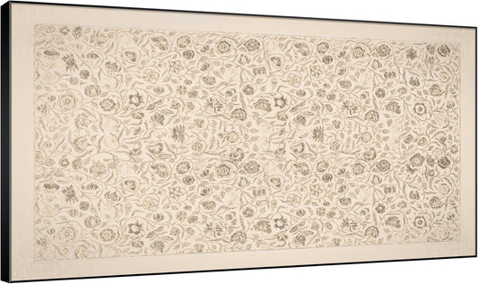 SIGNWIN 30"x60" Extra Large Framed Wall Art Vintage Botanical Sketch with Detailed Floral Pattern, Classic Nature Illustration for Home Living Room Bedroom Decor (Frame Assembly Required)