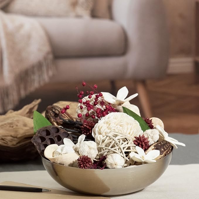 ANDALUCA Maison Box Fragrance Potpourri Decorative Vase & Bowl Filler Home Décor (Pomegranate Ginger)