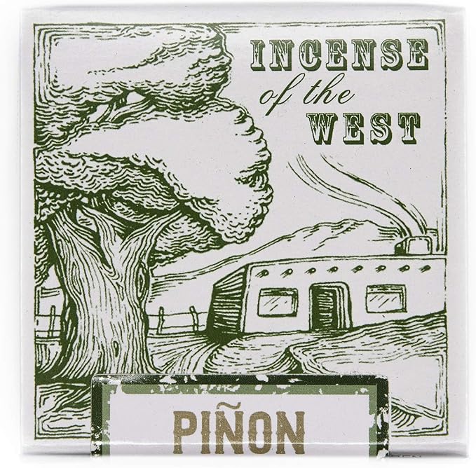 Incienso de Santa Fe - Piñon Natural Wood Incense Bricks Without Holder, 40 Count - Made in the USA