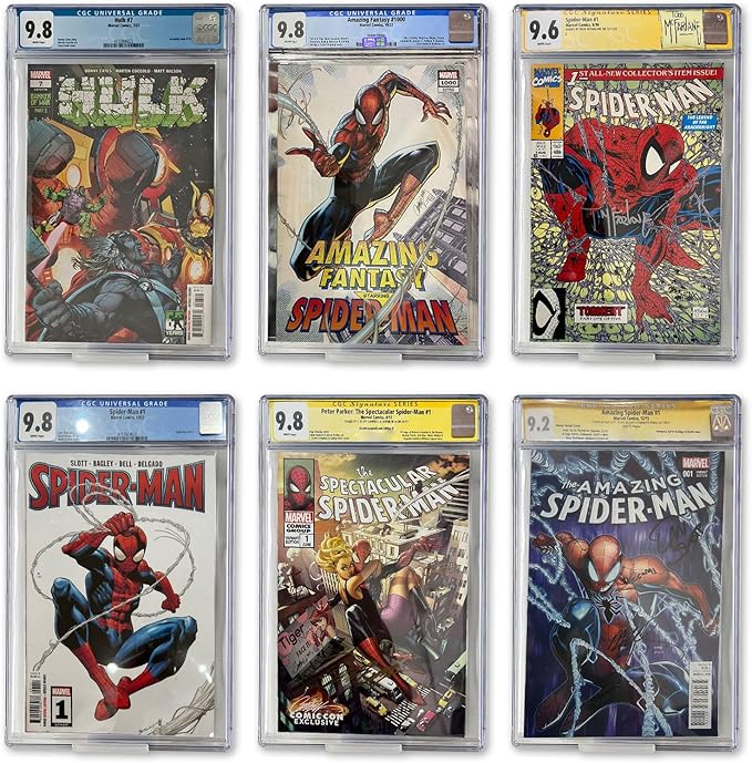 12pcs Clear Floating Comic Book Display Shelves, Comic Book Shelf Stand Wall Mount Showcase Display Case Holder