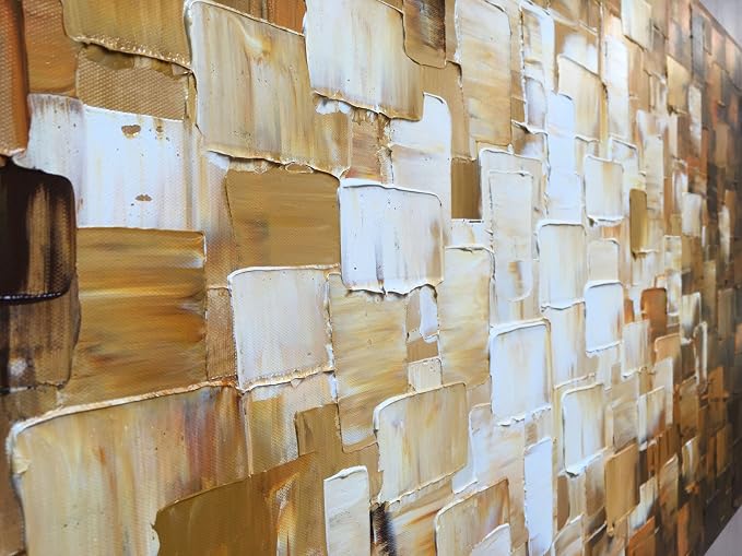 Large Textured Abstract Wall Art Modern Oil Painting on Canvas Picture Artwork Decor for Wall