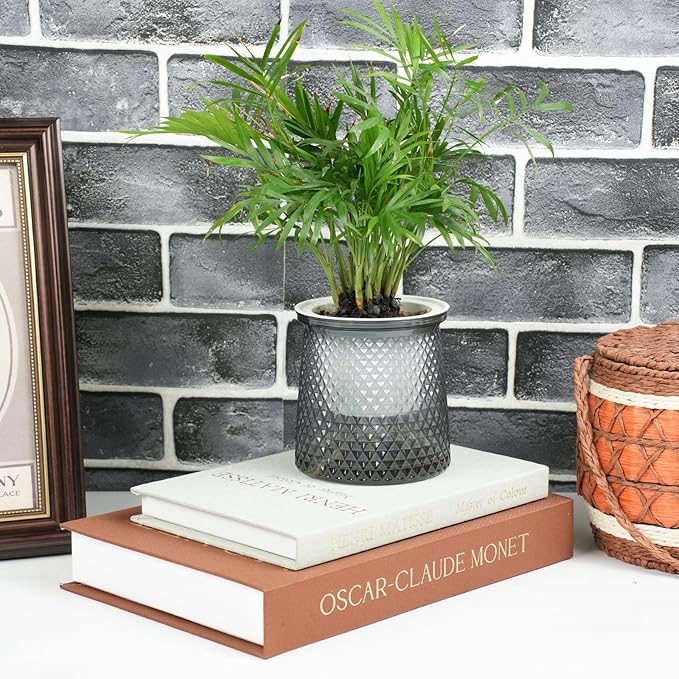 Set of 3 Decorative Books for Home Decor - Vintage Fake Books for Decoration, Mini Aesthetic Book Set for Coffee Table, Shelf & Decorative Boxes (brown)