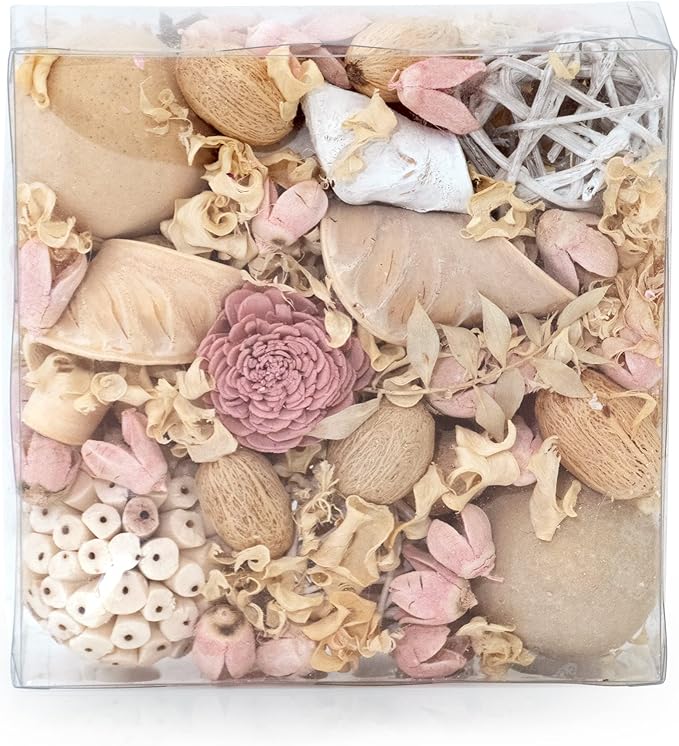 ANDALUCA Maison Box Fragrance Potpourri Decorative Vase & Bowl Filler Home Décor (Pink Jasmine)