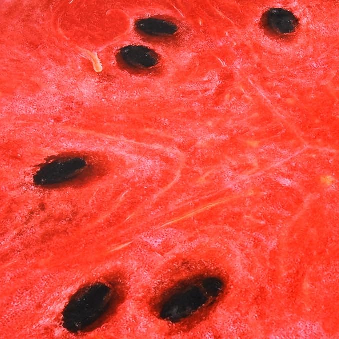 Vessia Watermelon Printed Throw Blanket, Realistic Funny Round Food Blanket for Adults and Kids, 300GSM Novelty Fruits Throw for Couch, Sofa, Bed, Fun Home Decor for All Seasons, 71 inches