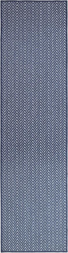 Nourison Home Horizon Indoor/Outdoor Navy 2' x 6' Area Rug - Easy Clean, Non Shedding, Bed Room, Living Room, Dining Room, Kitchen (6' Runner)