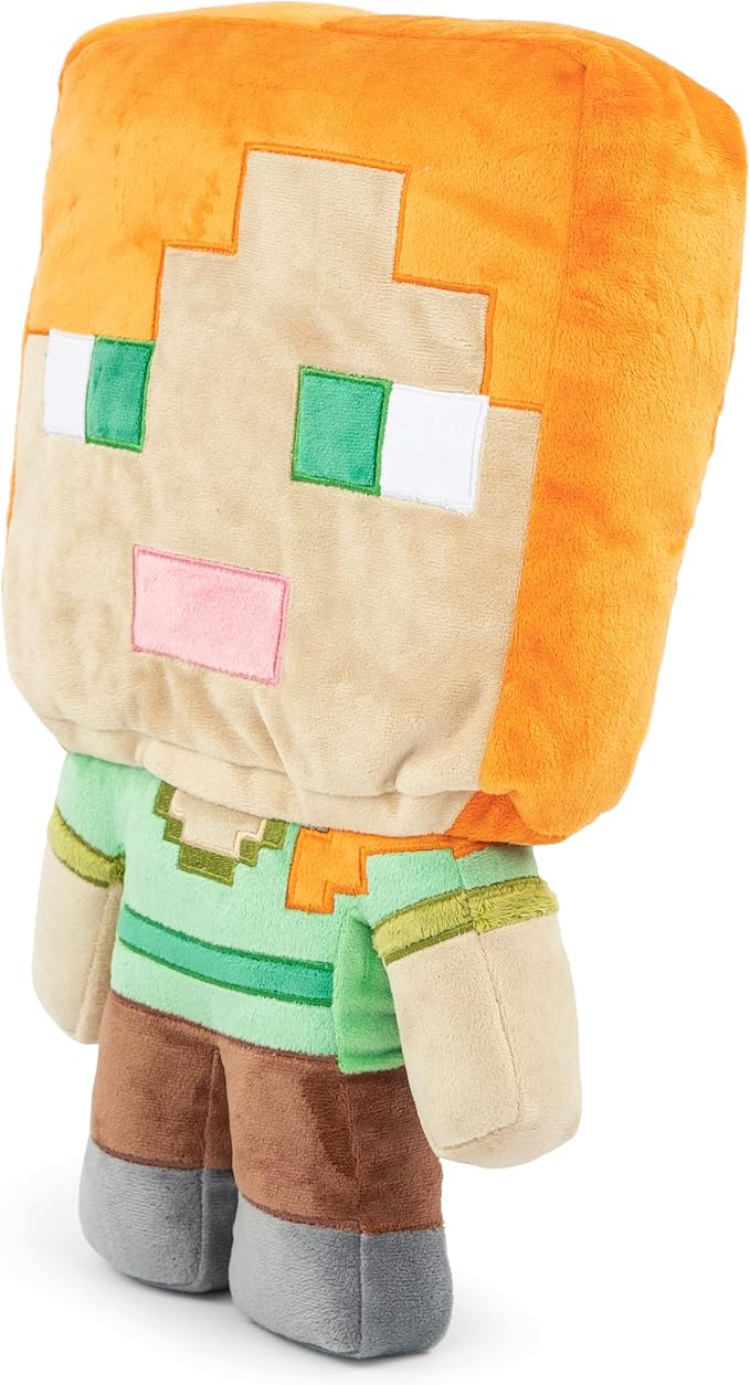 Jay Franco Plusg Pillow Buddy Super Soft Polyester Microfiber | Mojang Minecraft Alex 16 inch (Official Product)
