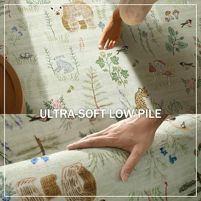 Machine Washable Kitchen Runner Rugs: 2'6"x8' Hallway Runner Non Slip Low Pile Stain Resistant Soft Carpet Runner Rugs for Bedroom Hallway Indoor Entryway Kitchen Laundry Room Beside Farmhouse