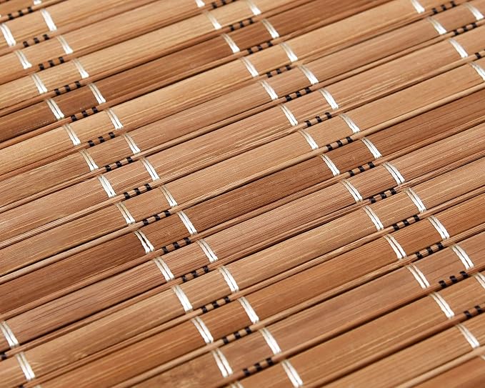 LazBlinds Cordless Bamboo Roman Shades for Windows, 31'' W x 60'' H | Natural Light Filtering Bamboo Window Blinds, Bamboo Blinds for Bedroom Living Room Office Indoor