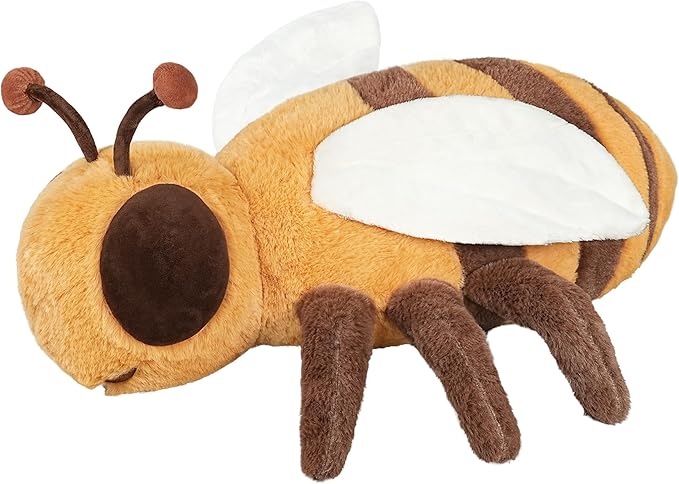 CSVBTRF Weighted Stuffed Animal, 4.2 lbs 21" Bee Plush Hugging Pillow for Gift - Bee Stuffed Animal