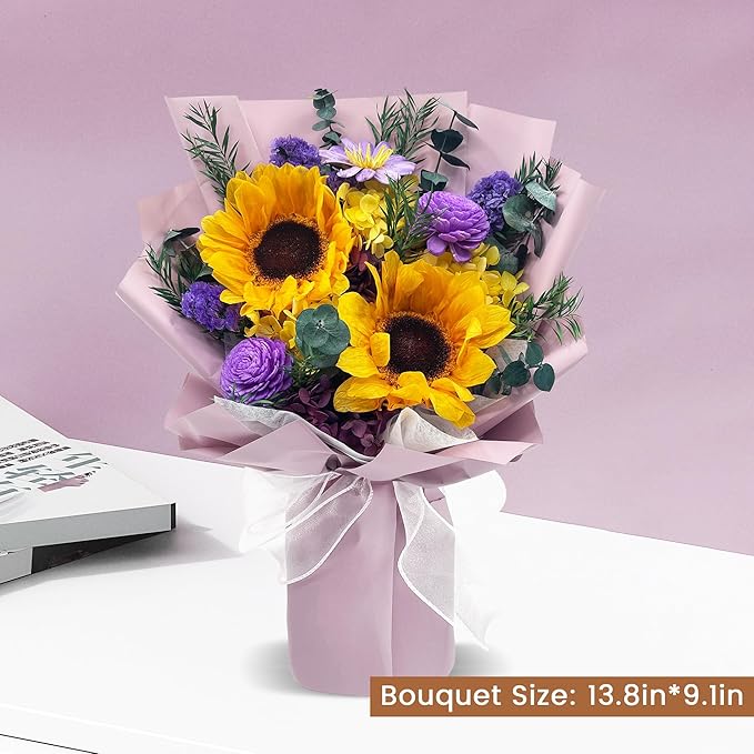 VTJMB Flowers for Delivery Prime Tomorrow, Preserved Flower Bouquet with Box, Birthday Dried Flowers Gift for Women, Mothers Day Gifts for Mom, Wife, Grandma, Friends