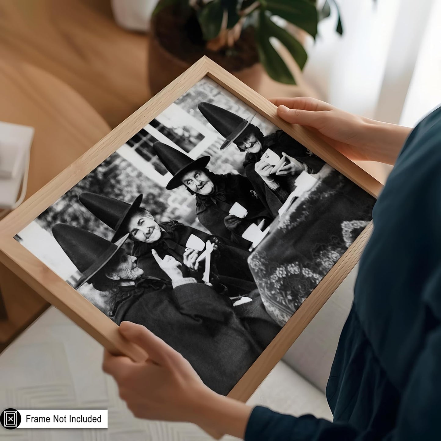 Poster Master Vintage Witches Tea Party Poster - Retro Witchcraft Print - Halloween Art - Gift for Men & Women - Funny Gothic Decor for Living Room, Bedroom, Kitchen or Dorm - 11x14 UNFRAMED Wall Art