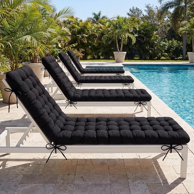 Wenqik Long Floor Cushion Large Floor Cushion with Brushed Cotton 74.8 x 27.5 x 3.15 in Jumbo Lounger Pillow for Outdoor Indoor Bay Window Meditation Yoga Reading Sleeping(Black)