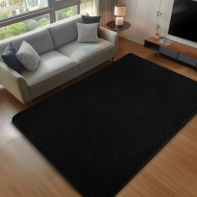 Sour Lemon 9x12 Area Rugs for Living Room, Soft Large Area Rug Fluffy Rugs for Bedroom，Machine Washable Area Rug Non Slip Carpet Rug for Living Room Playroom Kids Room Home Decor