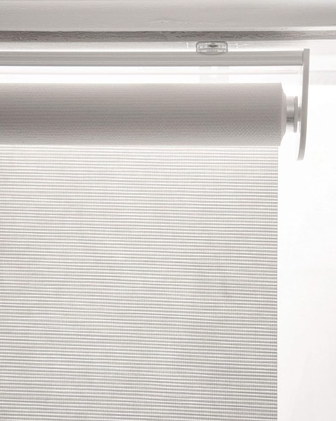 CHICOLOGY Roller Shades , Cordless Blinds , Window Shades for Home , Roller Window Shades , Window Treatments , Door Blinds , Light Filtering Shades , Felton White (Natural Woven) , 23"W X 72"H