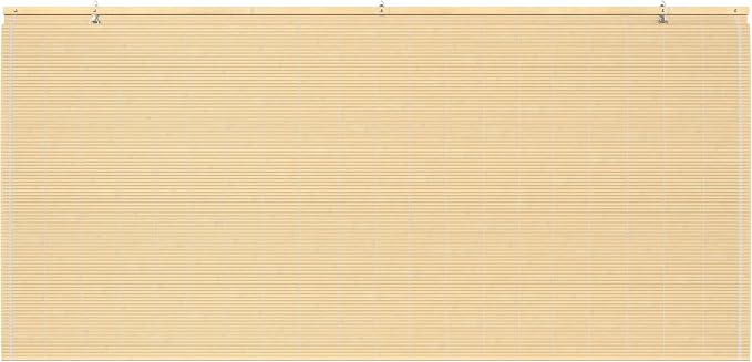 Red Lantern Matchstick Cordless Window Shade - Natural, 60" Wide