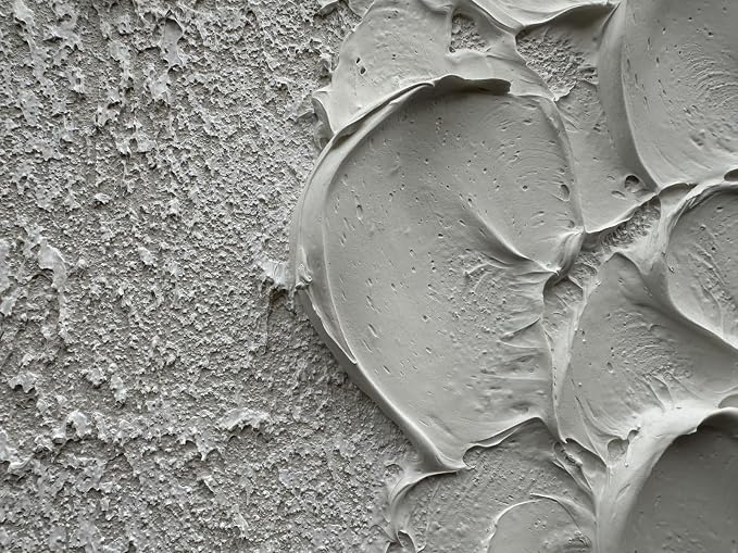 zoinart Pure White Texture Wall Art, Hand Painted Vertical White Abstract Modern Oil Paintings, Thick Texture Contemporary Wall Art 24x36 inch