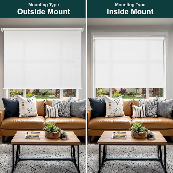 CHICOLOGY Roller Shades, Cordless Blinds, Window Shades for Home, Roller Window Shades, Window Treatments, Door Blinds, Light Filtering Shades, Woven White (Natural Woven), 22"x72"
