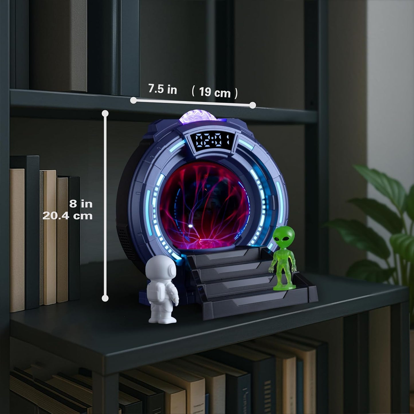 Space Star Galaxy Night Light Aurora Projector,Christmas LED Plasma Light/Clock,Child Bedroom,White Noise/Bluetooth Speaker/Adults/Kids' Room Decor Lamps,Christmas/Birthday Gift(Blue)