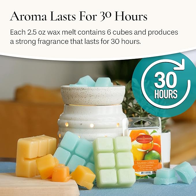 Candle Warmers Etc Classic Wax Melts 2.5oz, Balsam Fir Fragrance (4-Pack) – Each Pack has x4 2.5 oz Wax Melts and 30 Hours of Fragrance – Perfect for bedrooms, Living Rooms, and bathrooms