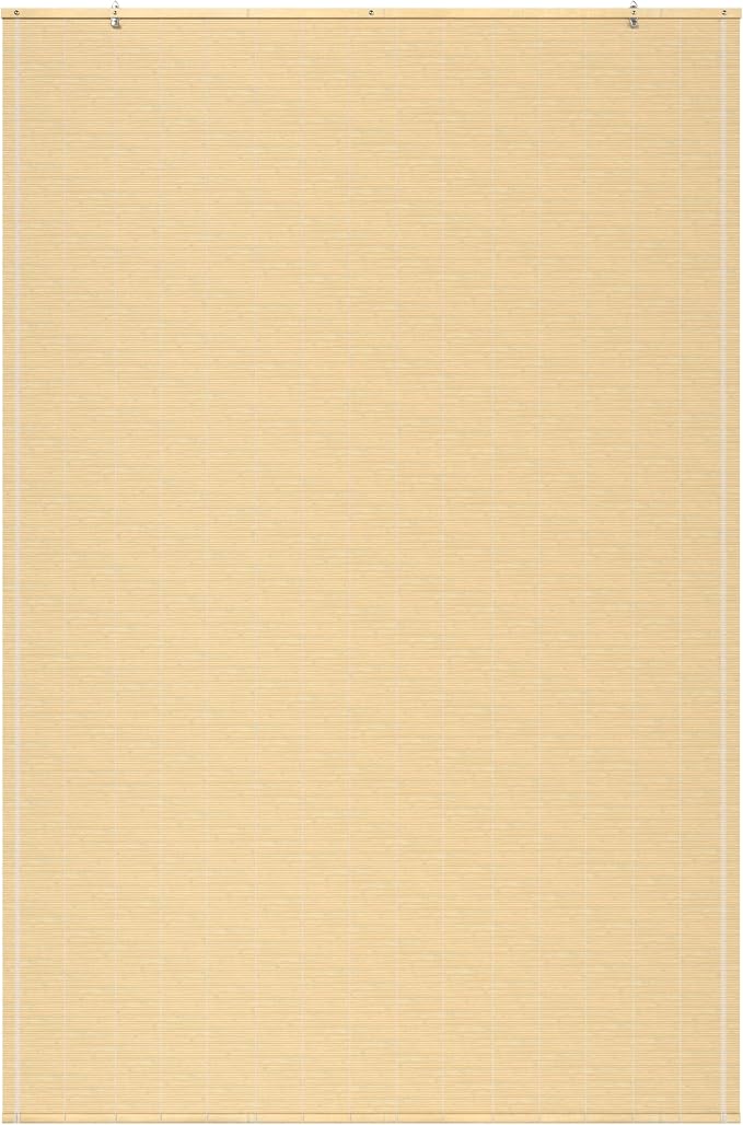 Red Lantern Matchstick Cordless Window Shade - Natural, 48" Wide
