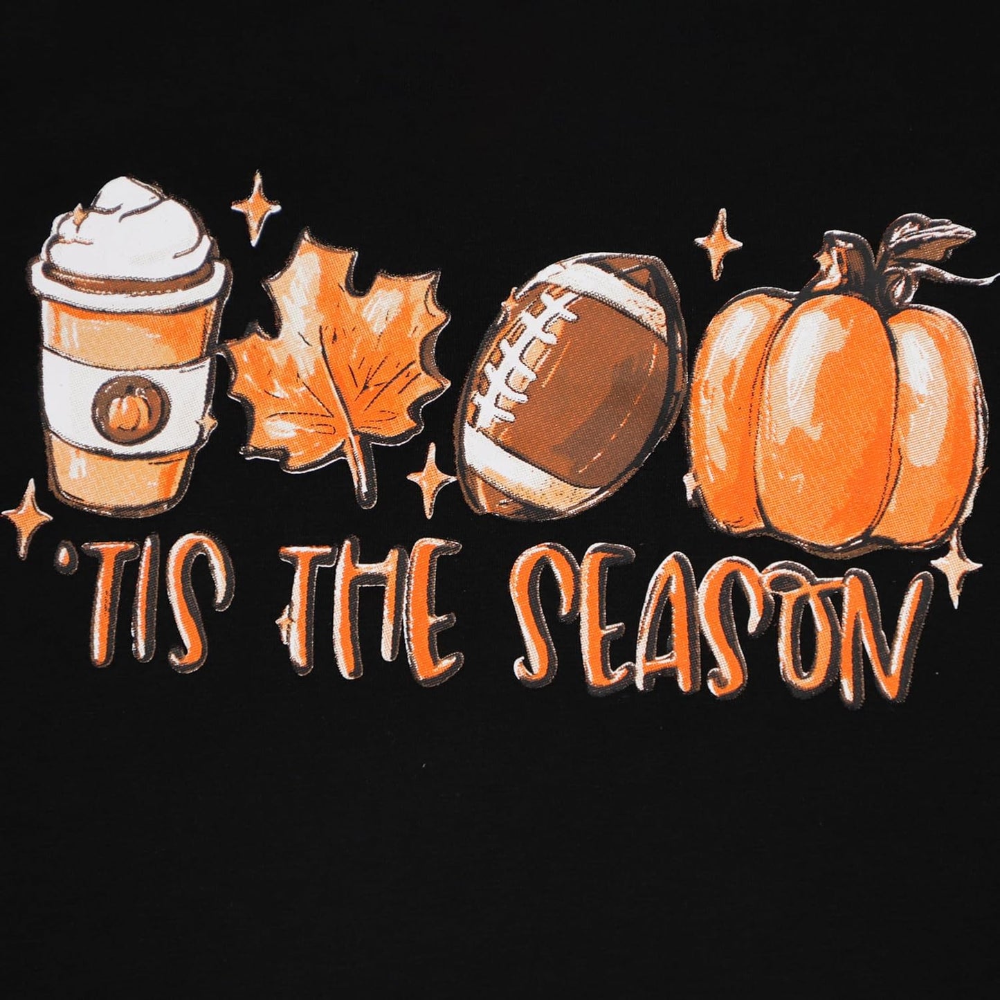 Tobrief Women's Long Sleeve V-Neck Shirts Fall Graphic Tees Loose Casual T-Shirt