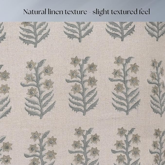 Linen Throw Pillow Covers 20x20 inch Soft Green Spring Decorative Pillow Covers for Living Room, Bedroom