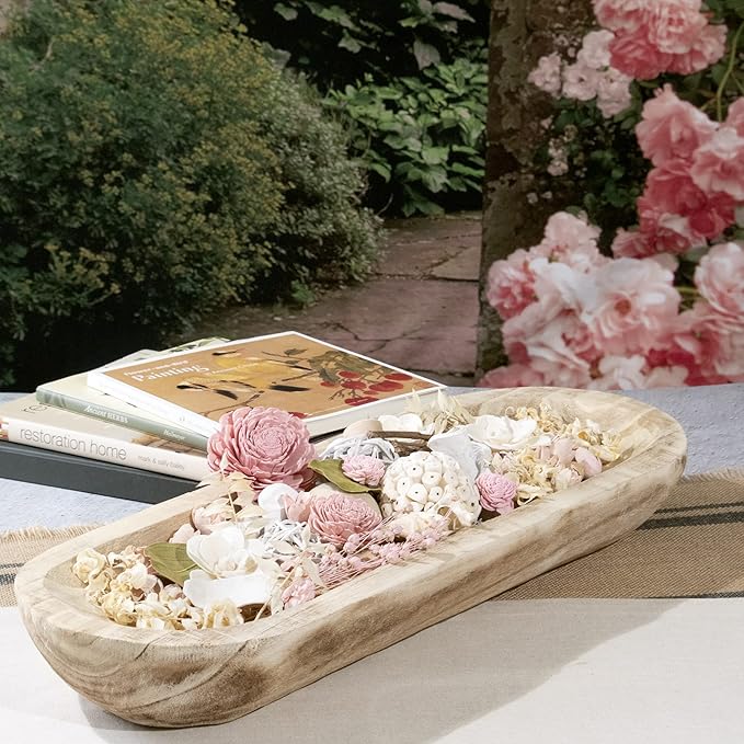 ANDALUCA Maison Box Fragrance Potpourri Decorative Vase & Bowl Filler Home Décor (Pink Jasmine)