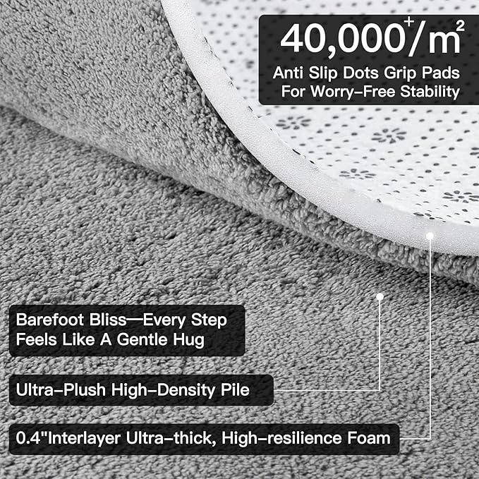 Sour Lemon 2x6 Soft Runner Rugs for Hallways, Bedside Rugs for Bedroom Living Room Area Throw Rug Runner Carpets Non Slip Memory Foam Area Rug for Kids Rooms, Dorm, Home Decor Aesthetic