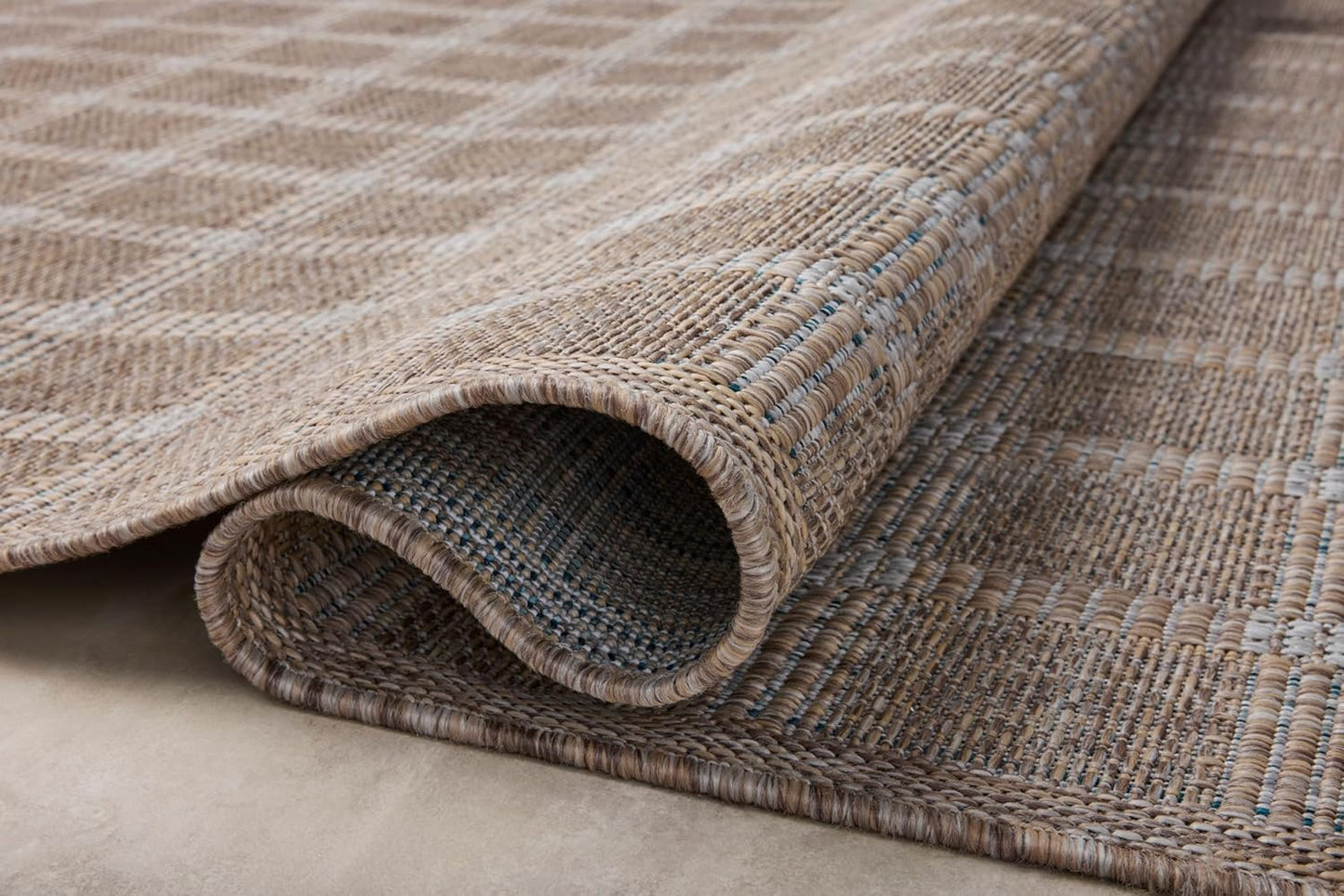 Loloi Amber Lewis Topanga Collection TOP-01 Natural/Bone 9'-2" x 12'-0" Indoor/Outdoor Area Rug
