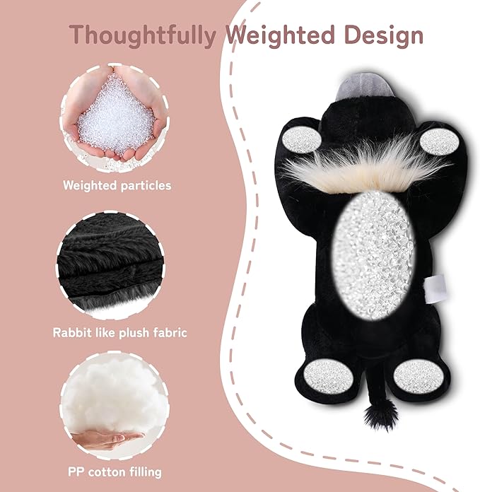 Niuniu Daddy 20" | 3.3 Pound HighIand Cow Weighted Plush Animals, Large Highland Cow Pillowfort Stuffed Lap Animal Toys for Kids Adults, Big Plushy Body Pillow for Gifts Birthday Christmas Holiday
