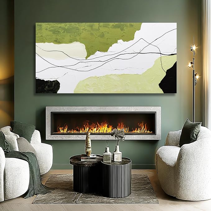 Dolidoteart Hand-Painted Abstract Oil Painting Canvas, Large 29x58 Inch Modern Textured Artwork for Living Room, Bedroom, Office, Hallway Wall Decor