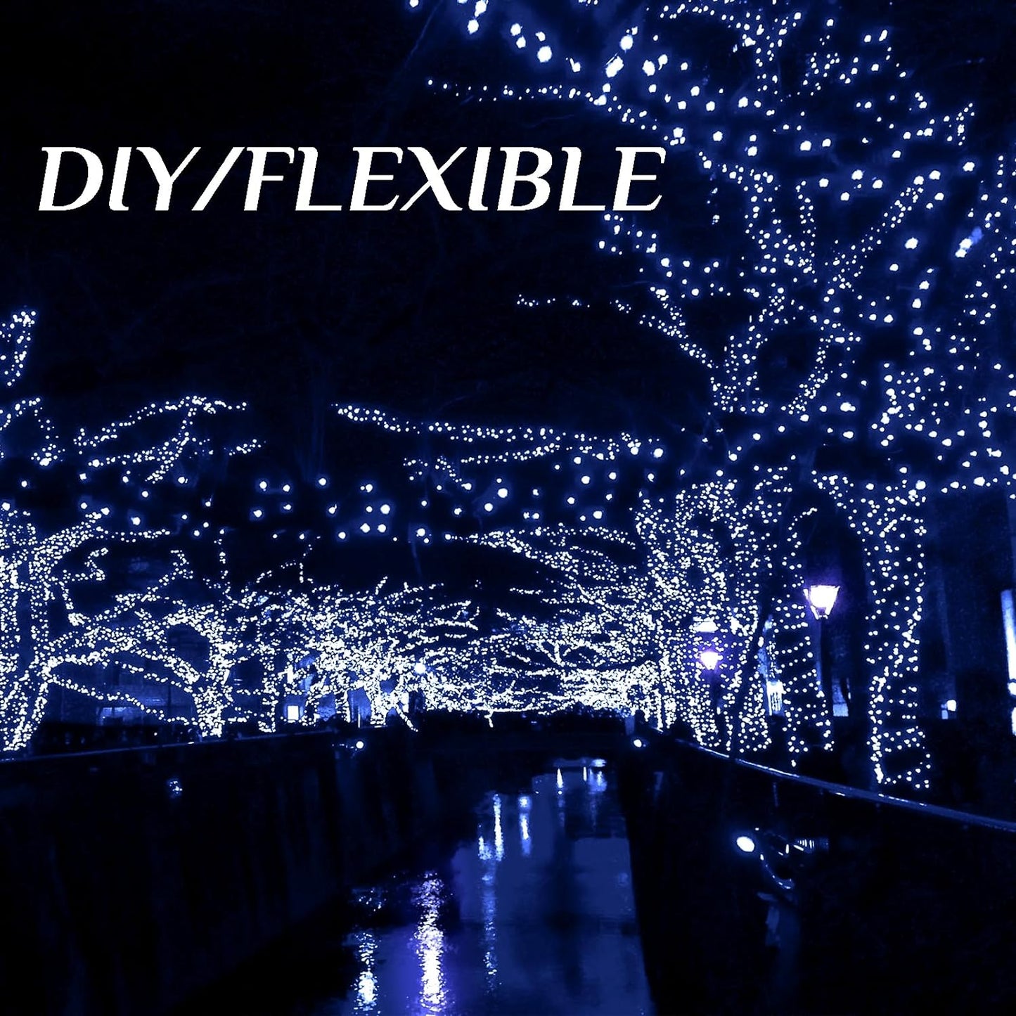 2-Pack 200 LED Solar String Lights for Outside,Solar Fairy Lights for Outside Waterproof,Solar String Lights Outdoor with 8 Modes for Christmas Tree,Balcony, Party,Wedding Decorations(Cold White)