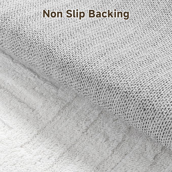 Pauwer 4x6 Washable Area Rugs for Living Room Modern White Solid Color Soft Fluffy Rugs for Bedroom Non Slip Boho Accent Indoor Mat Floor Carpet Cover for Kids Room Dining Room Kitchen Office
