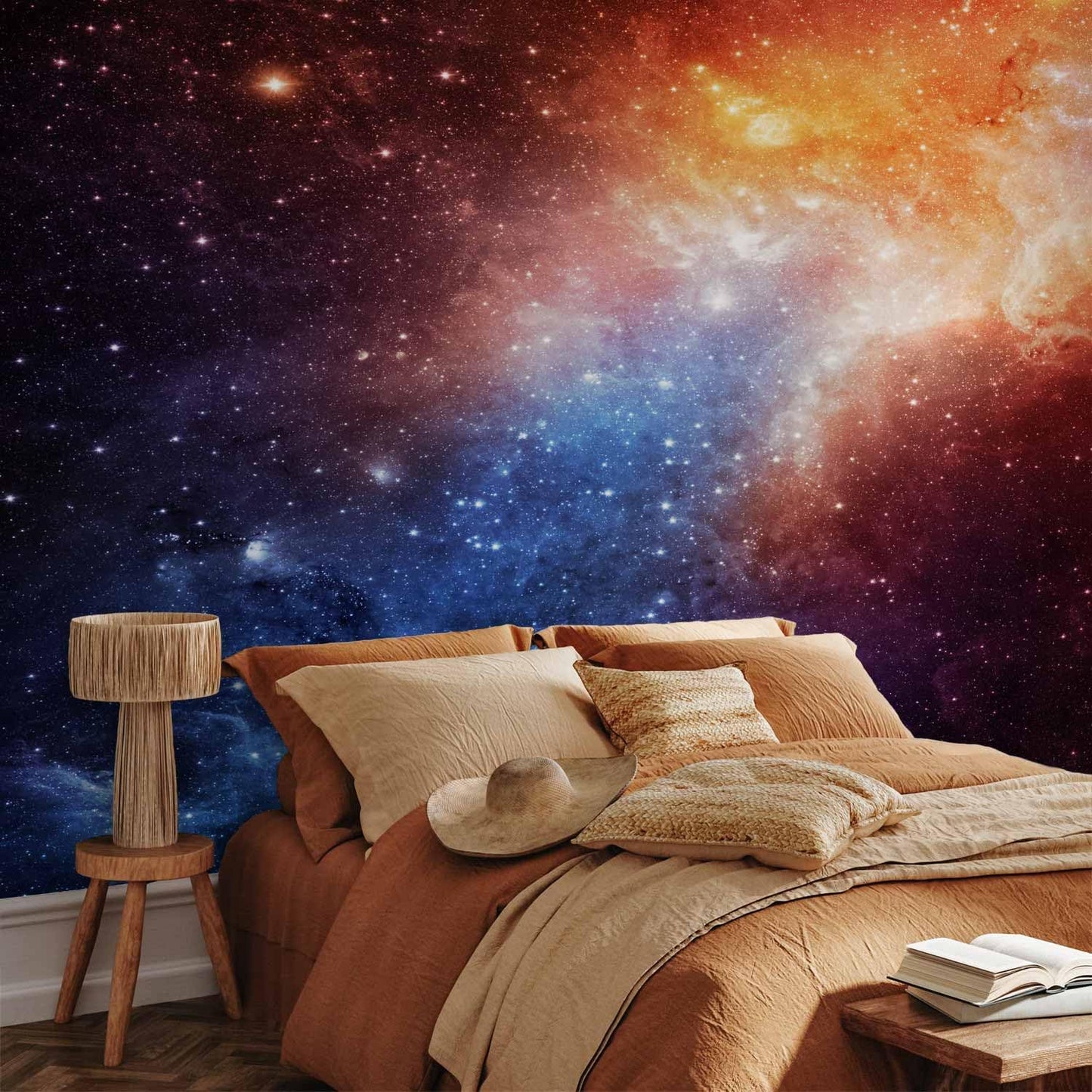artgeist Wall Mural Cosmos Galaxy 135x101 in - Peel and Stick Self-Adhesive Wallpaper Removable Large Sticker Foil Wall Decor Print Picture Image Design f-B-0057-a-a