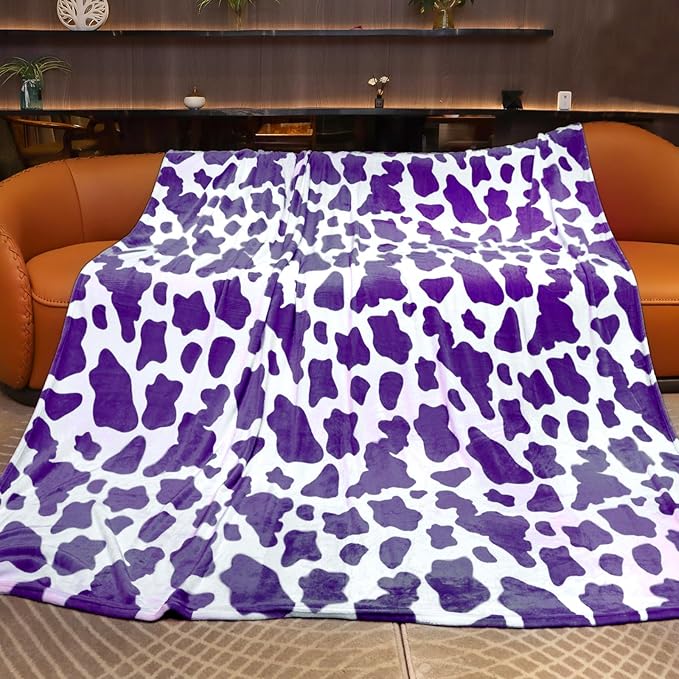 GEULAY Queen Size Purple Fleece Blanket 90"x90" - Cozy Fuzzy Bed Throw for Women | Full Size Warm Lavender Blanket for Bedroom, Living Room Decor & Housewarming Gifts