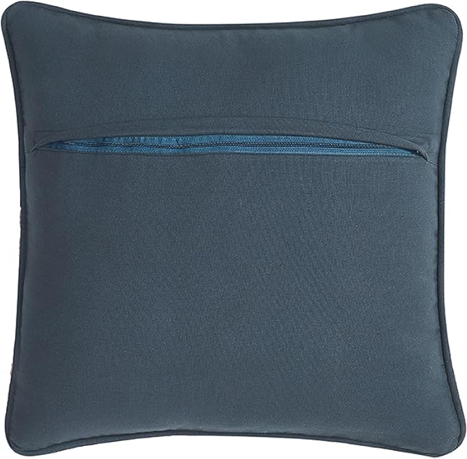 Boho Living 18x18 Indigo Throw Pillow Covers with Pillow Insert Included, Pack of 1
